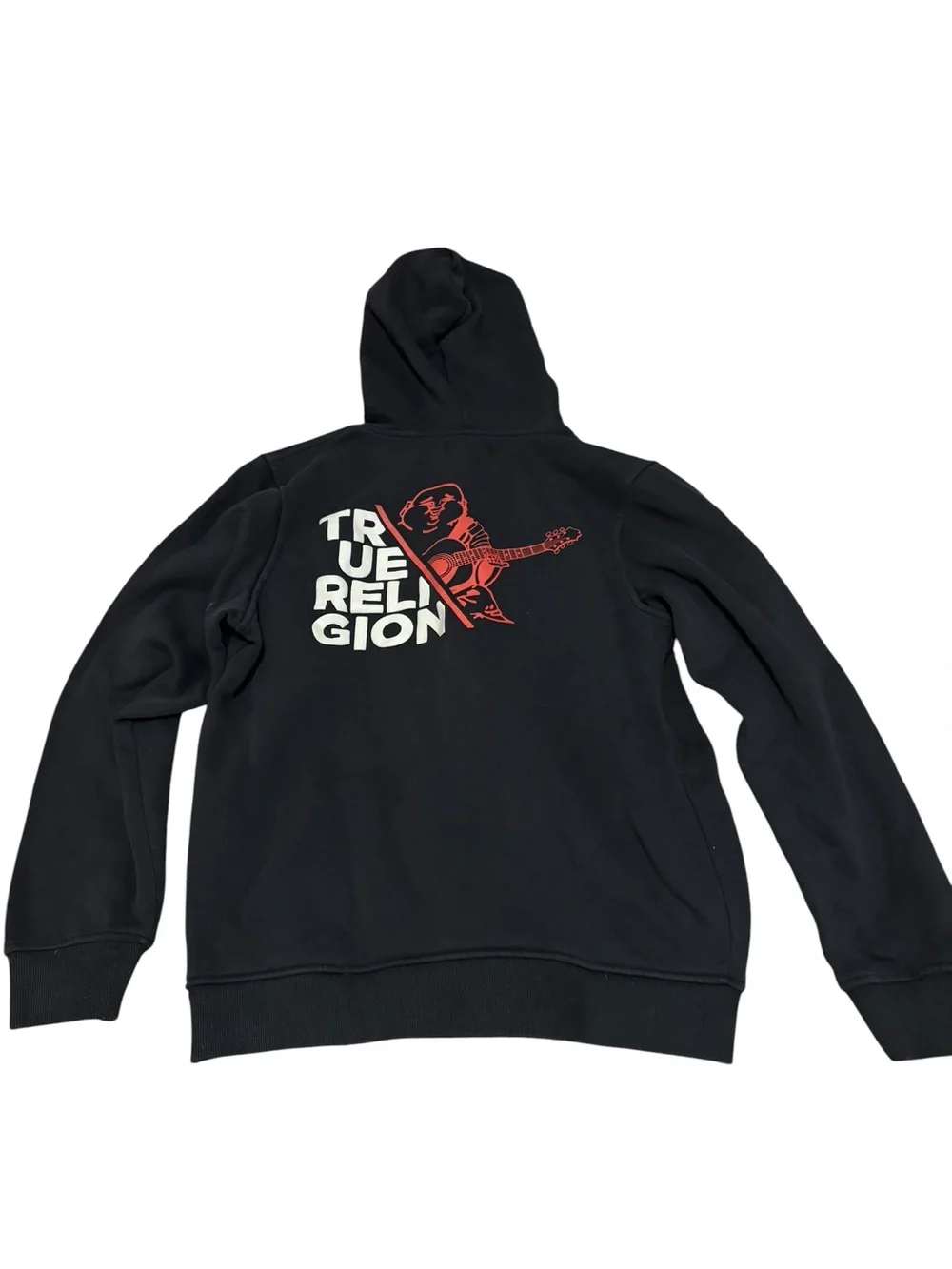True Religion Kids Black Full-Zip Hooded Jacket with Logo